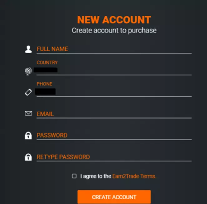 Overview of User Account — Registration