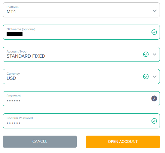 Review of FairMarkets’ user account — Account details