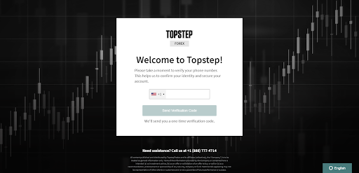 Topstep Review — Phone number verification