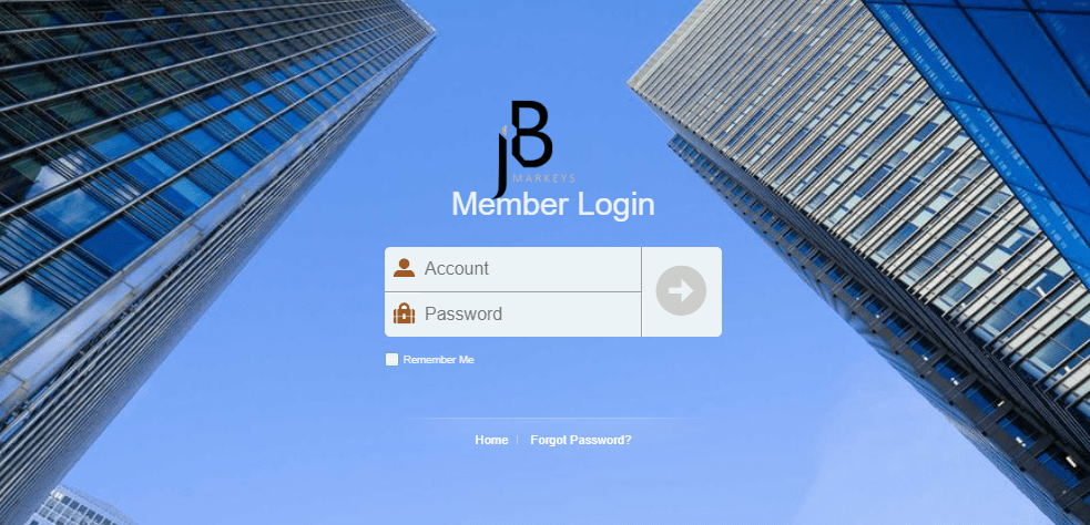 Review of JB Markets User Account — Authorization in the user account
