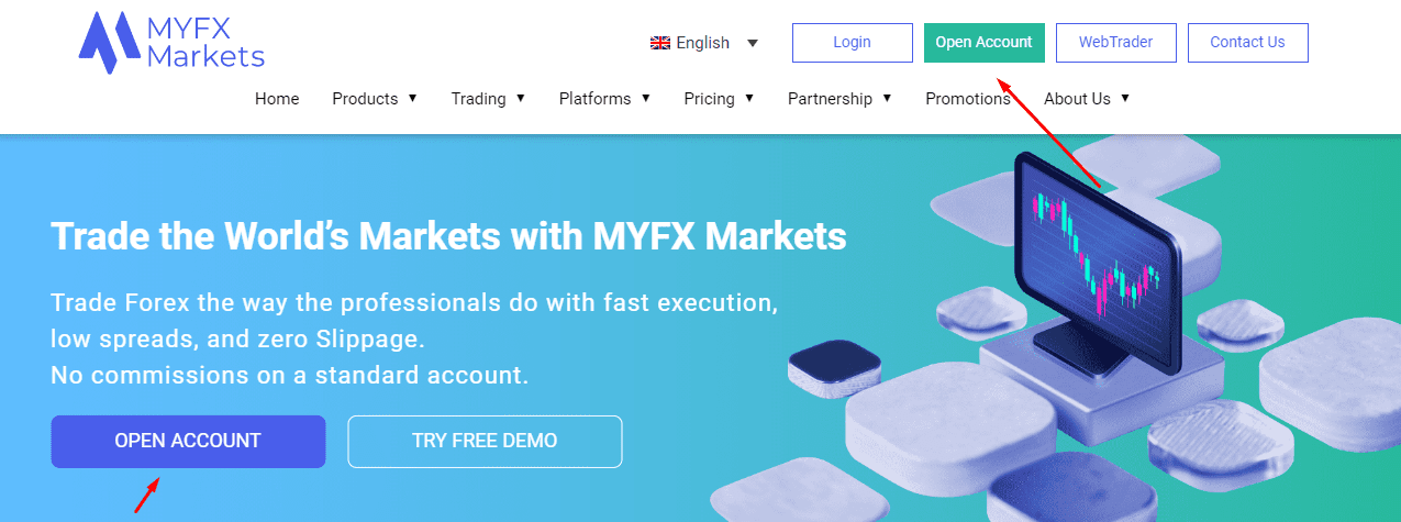 Review of MYFX Markets’ User Account — Launch registration