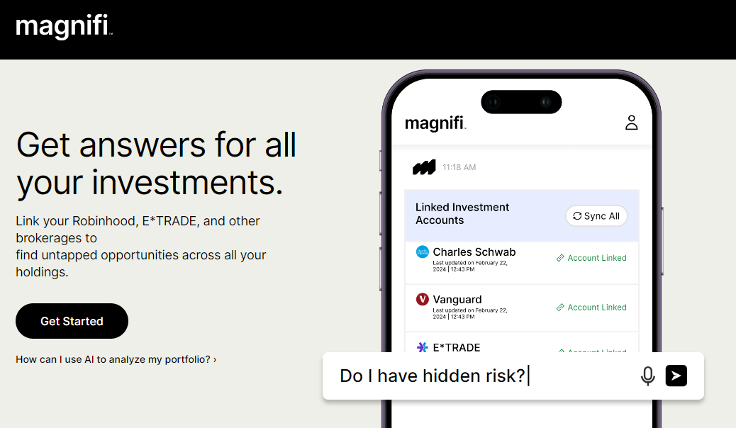 Magnifi is an AI-powered financial platform designed to make investment research and execution easier