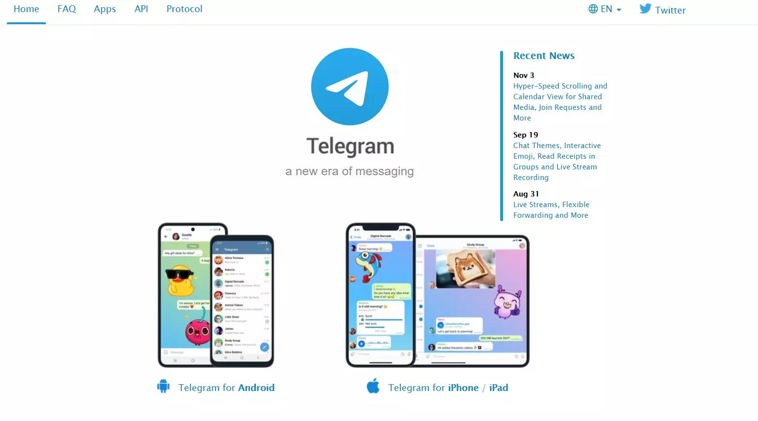Telegram platform