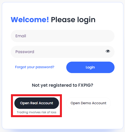 Review of FXPIG’s User Account — Authorization