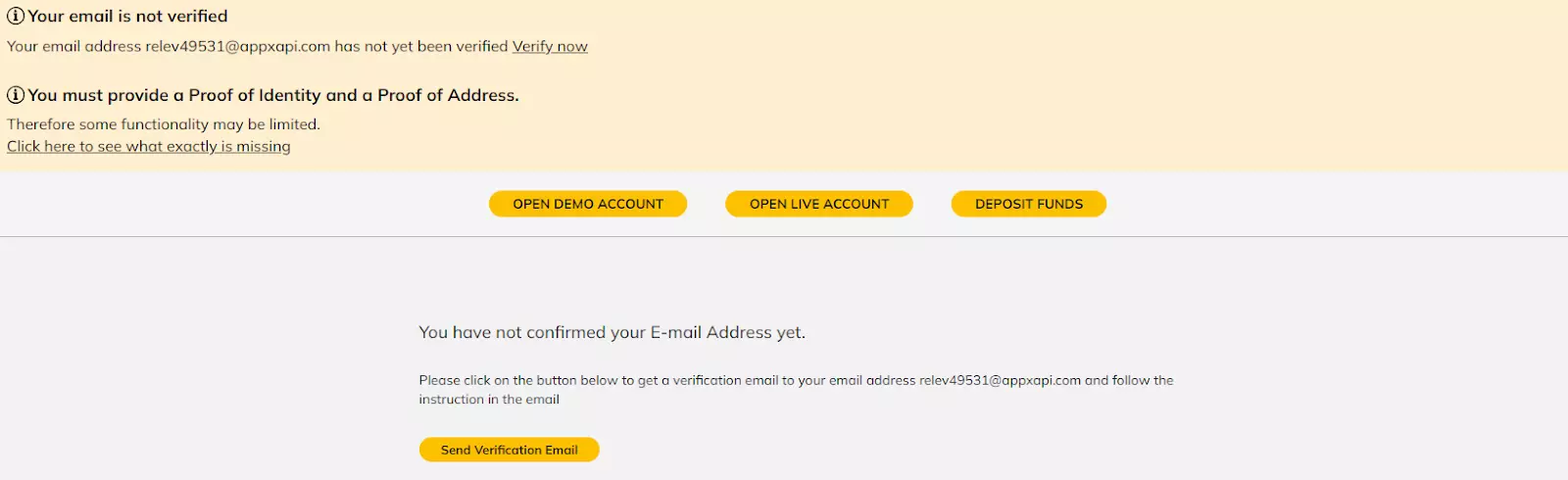 Review of OneRoyal’s User Account — Email verification