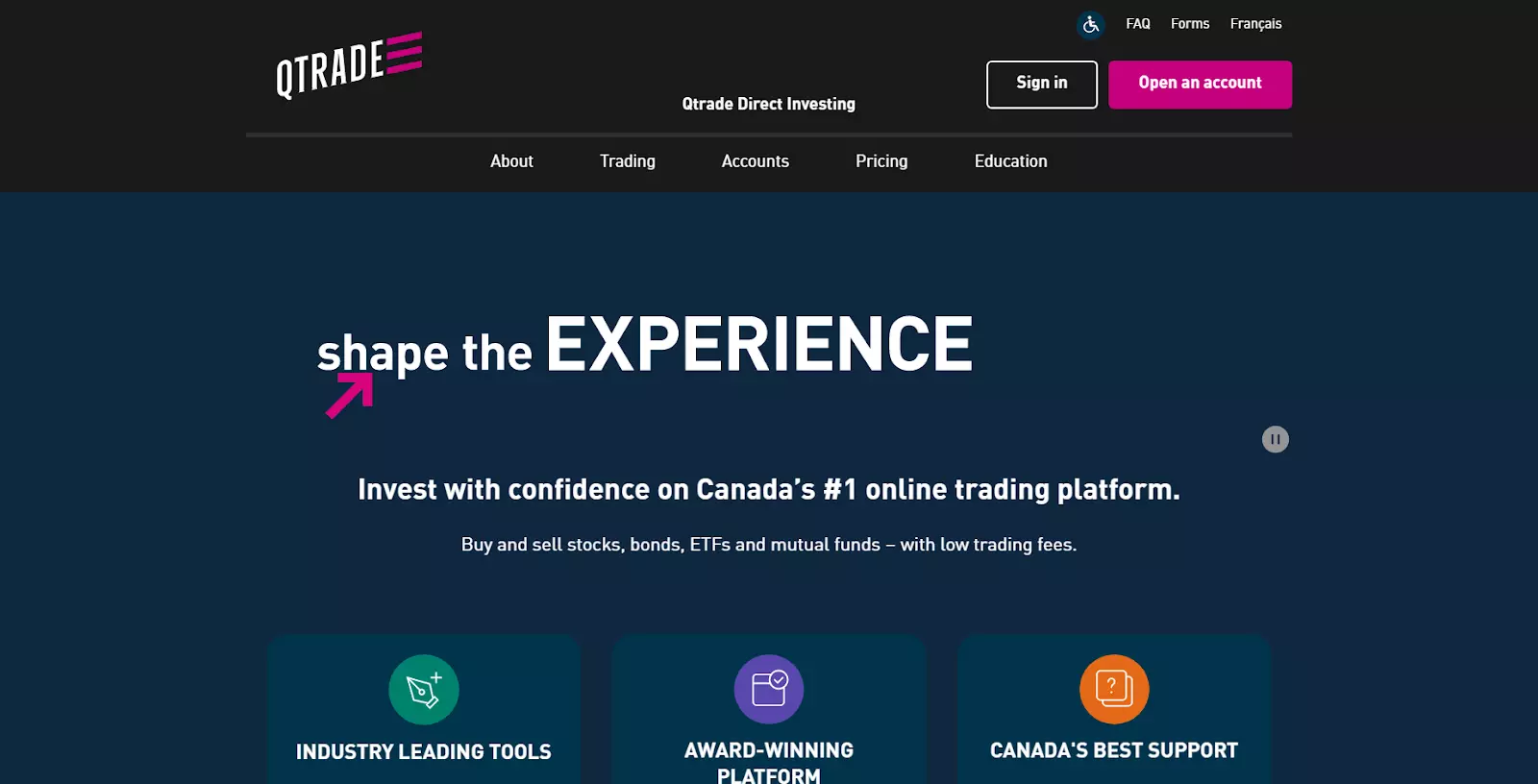 Qtrade Review – Open an Account