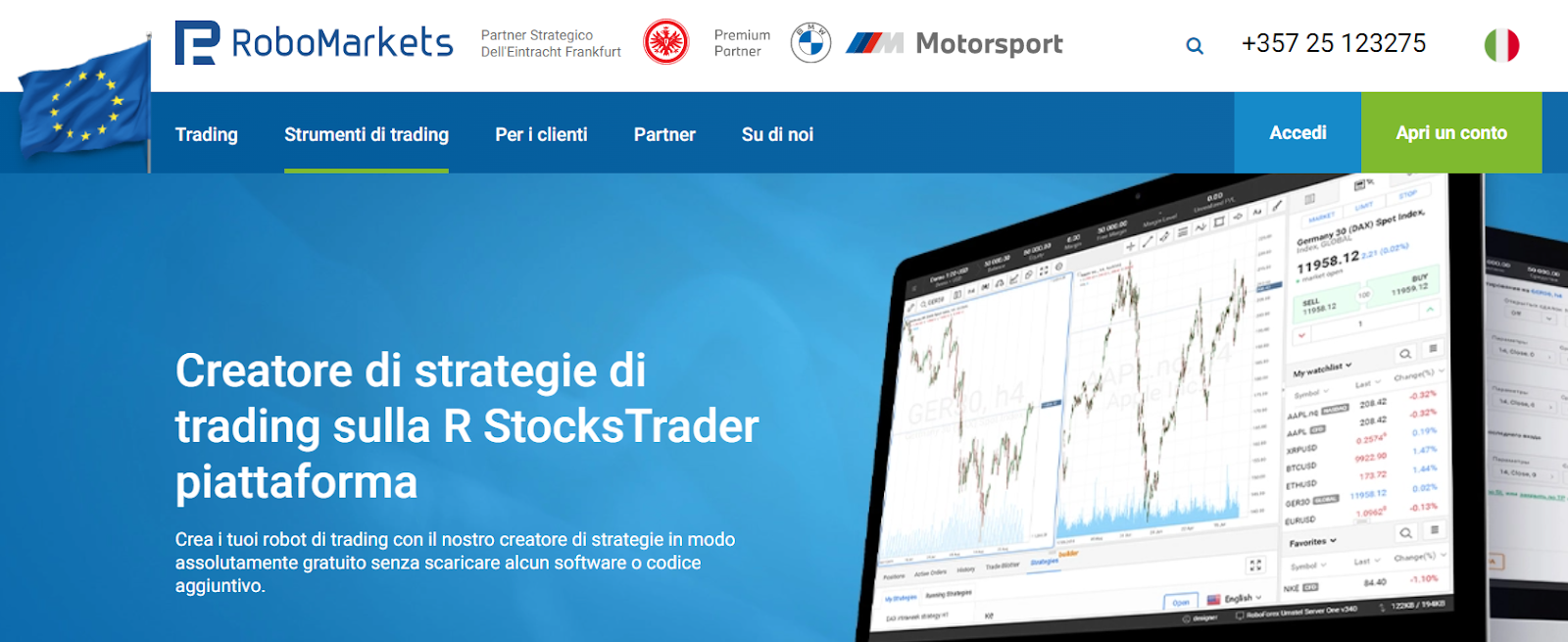 Strumenti utili - Creatore di strategie di trading sulla R StocksTrader