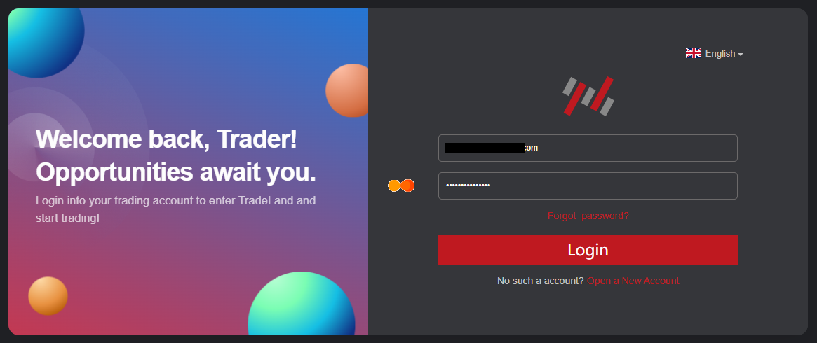 Review of TradeLandFX’s User Account — Authorization