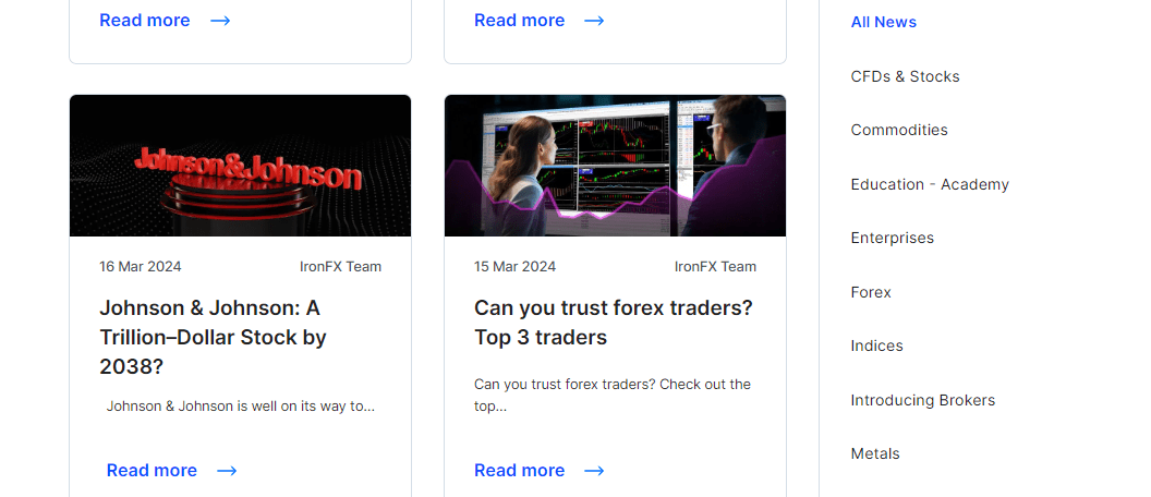 Useful tools of IronFX - Forex Blog