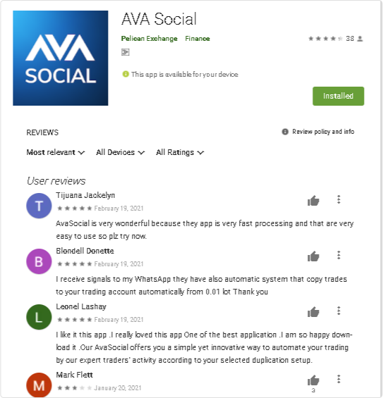 AvaSocial Android App