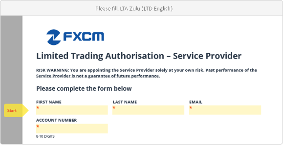 FXCM Copy Trading - Registration