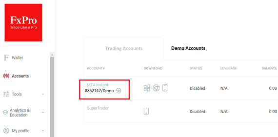 Filling out the account opening form with Roboforex
