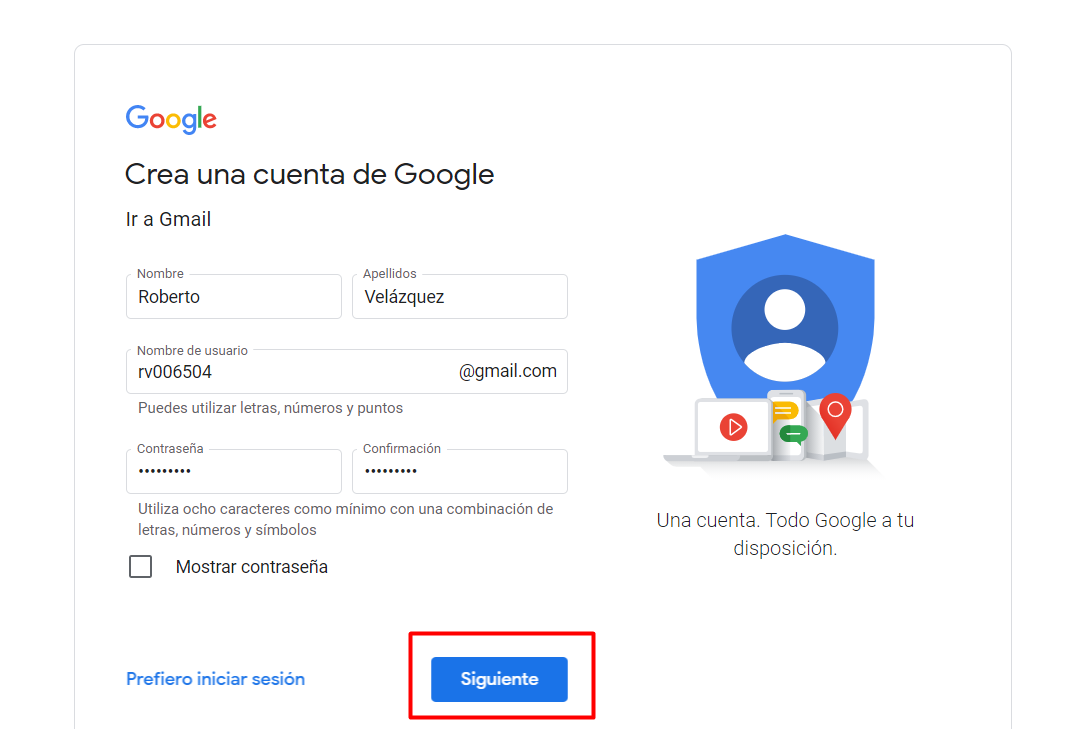 GMAIL - Datos personales