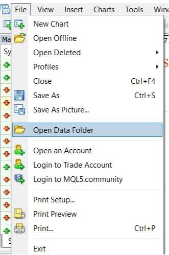 A window with a folder will open
