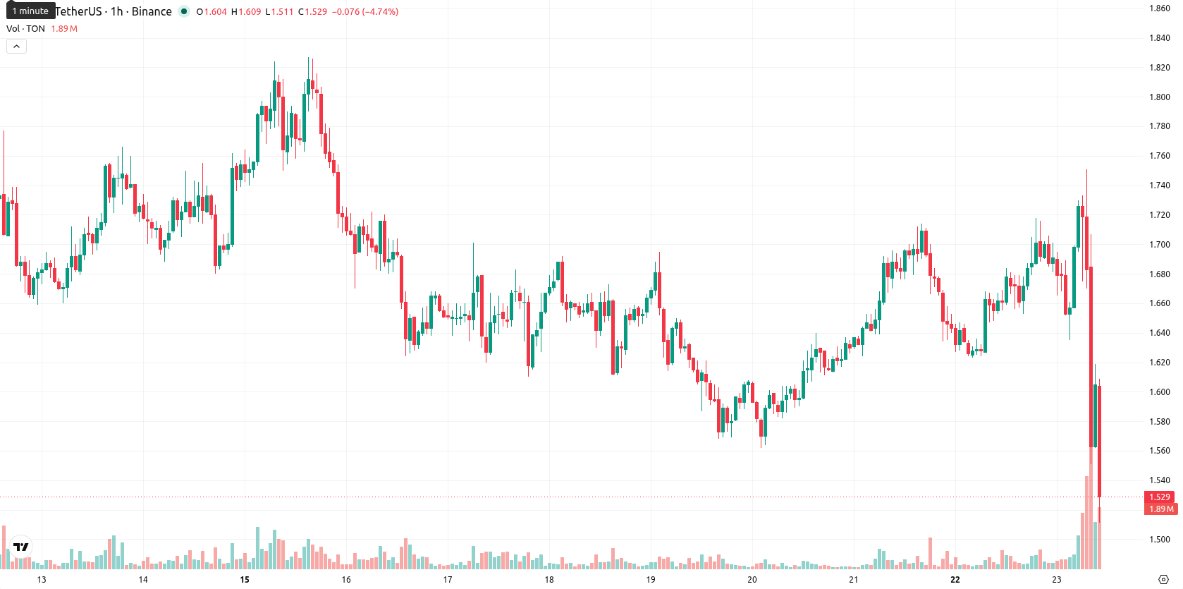 Toncoin asset chart