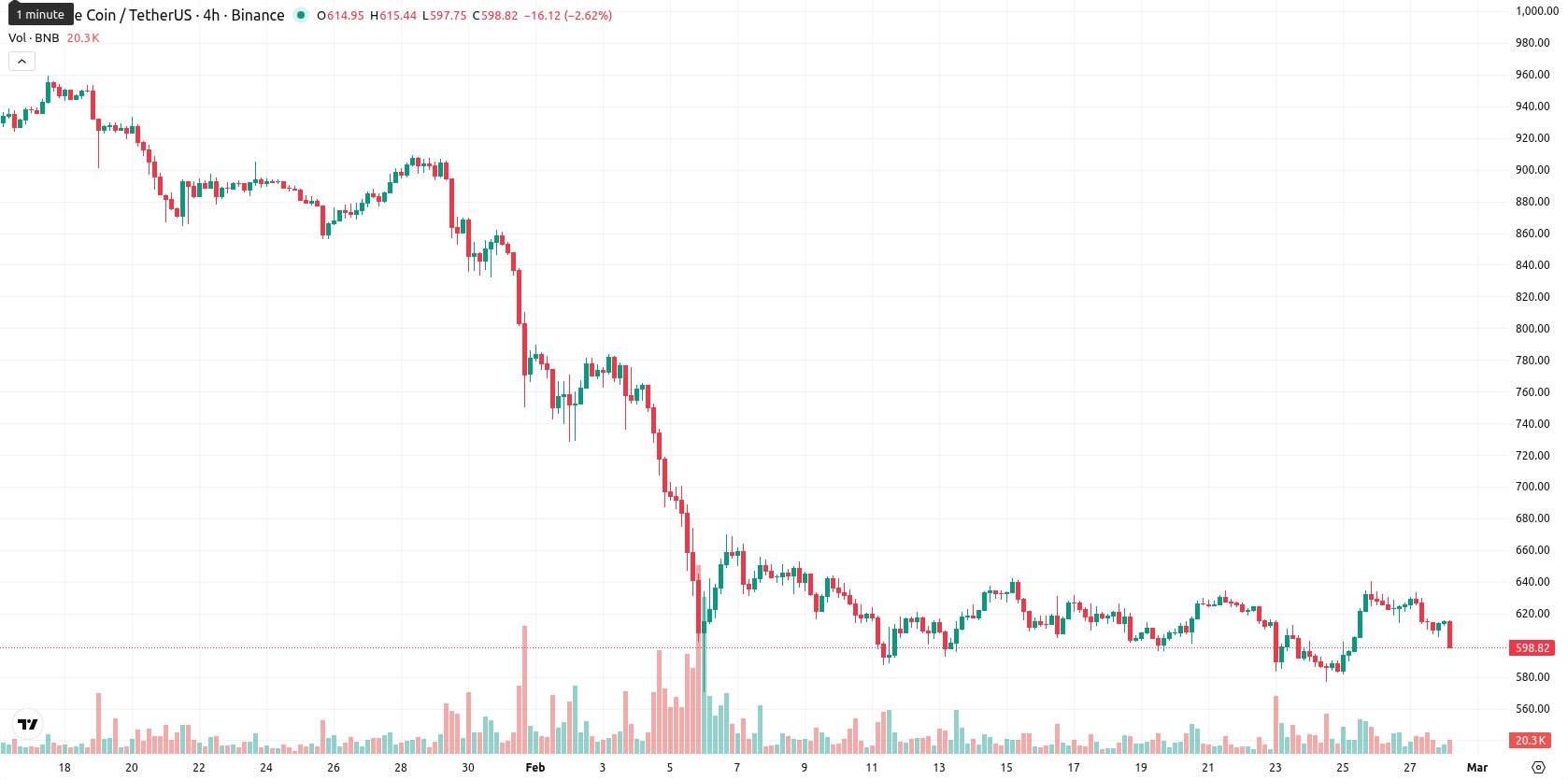 Binance Coin asset chart