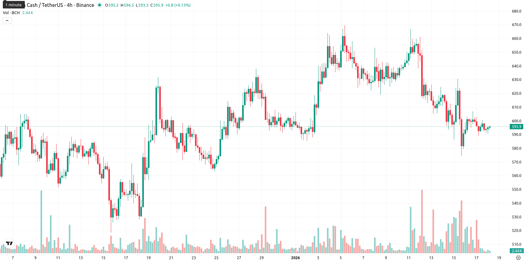 Bitcoin Cash asset chart