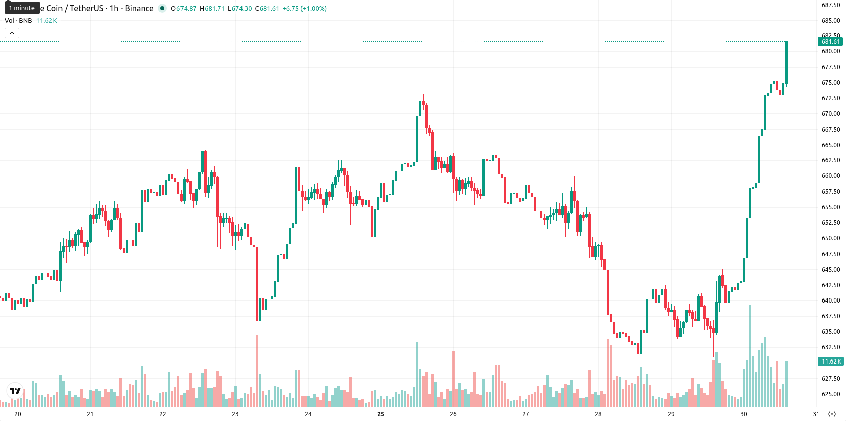 Binance Coin asset chart
