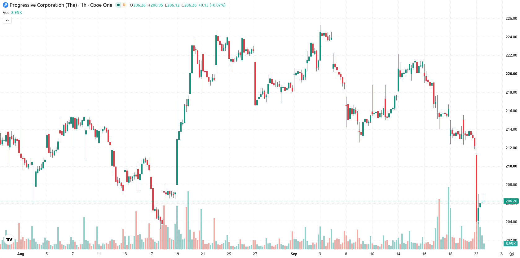 Progressive Corporation asset chart