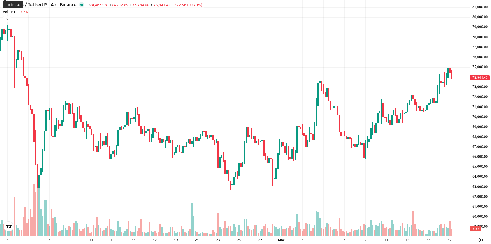 Bitcoin asset chart
