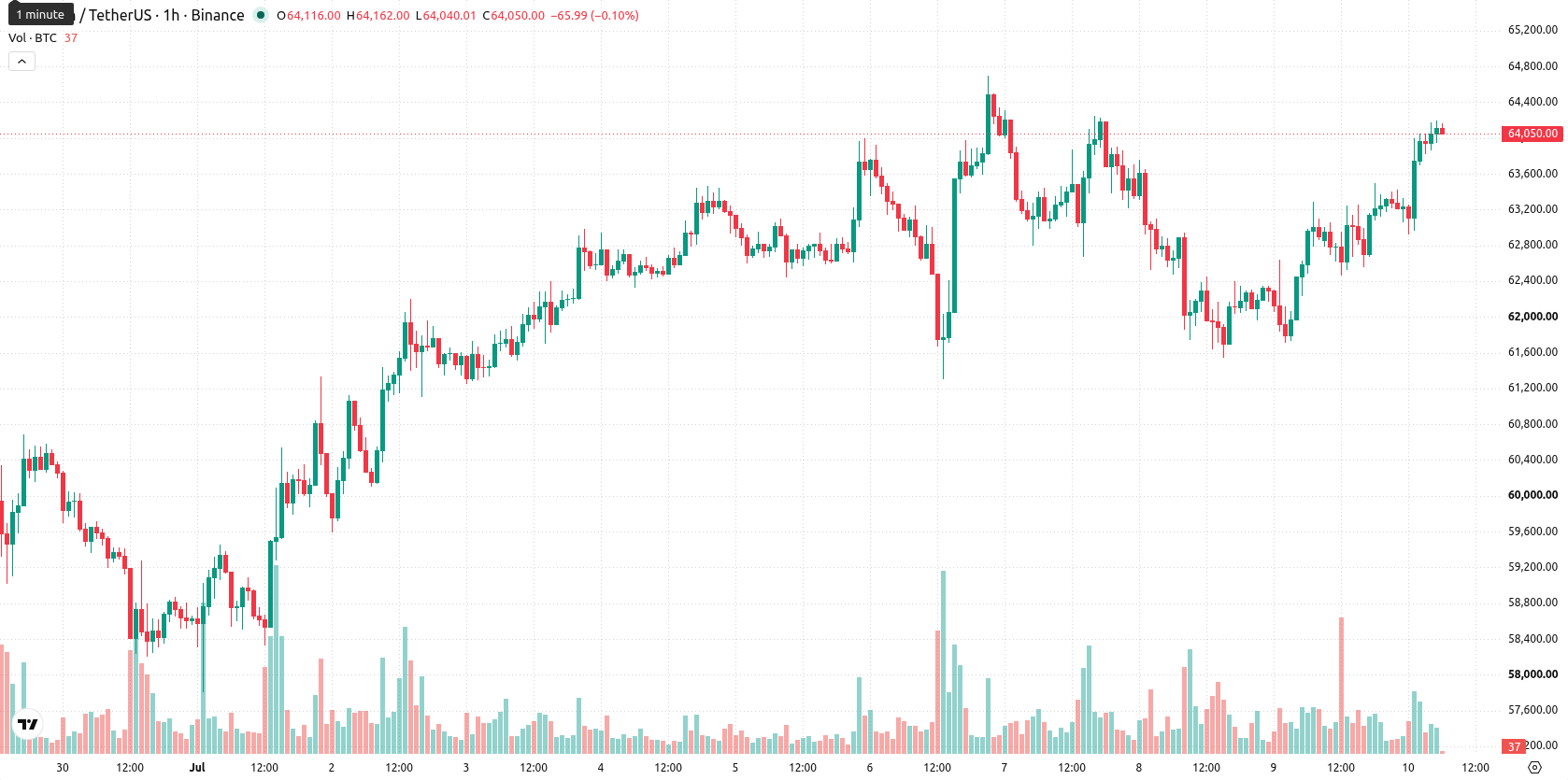 Bitcoin asset chart