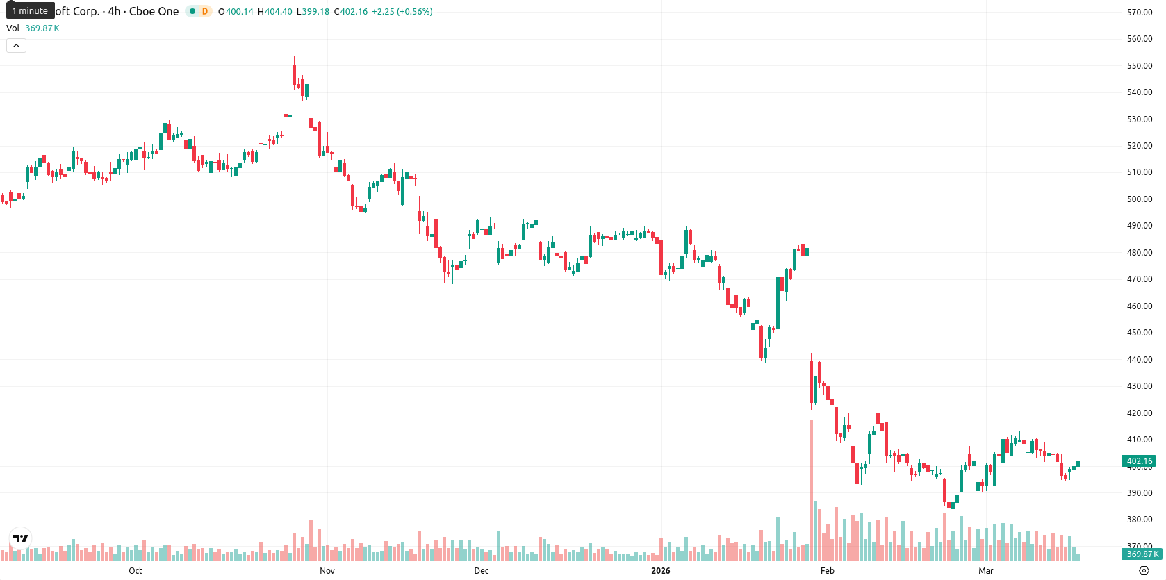 Microsoft Corp asset chart