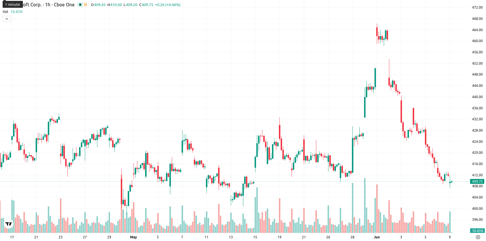 Microsoft Corp asset chart