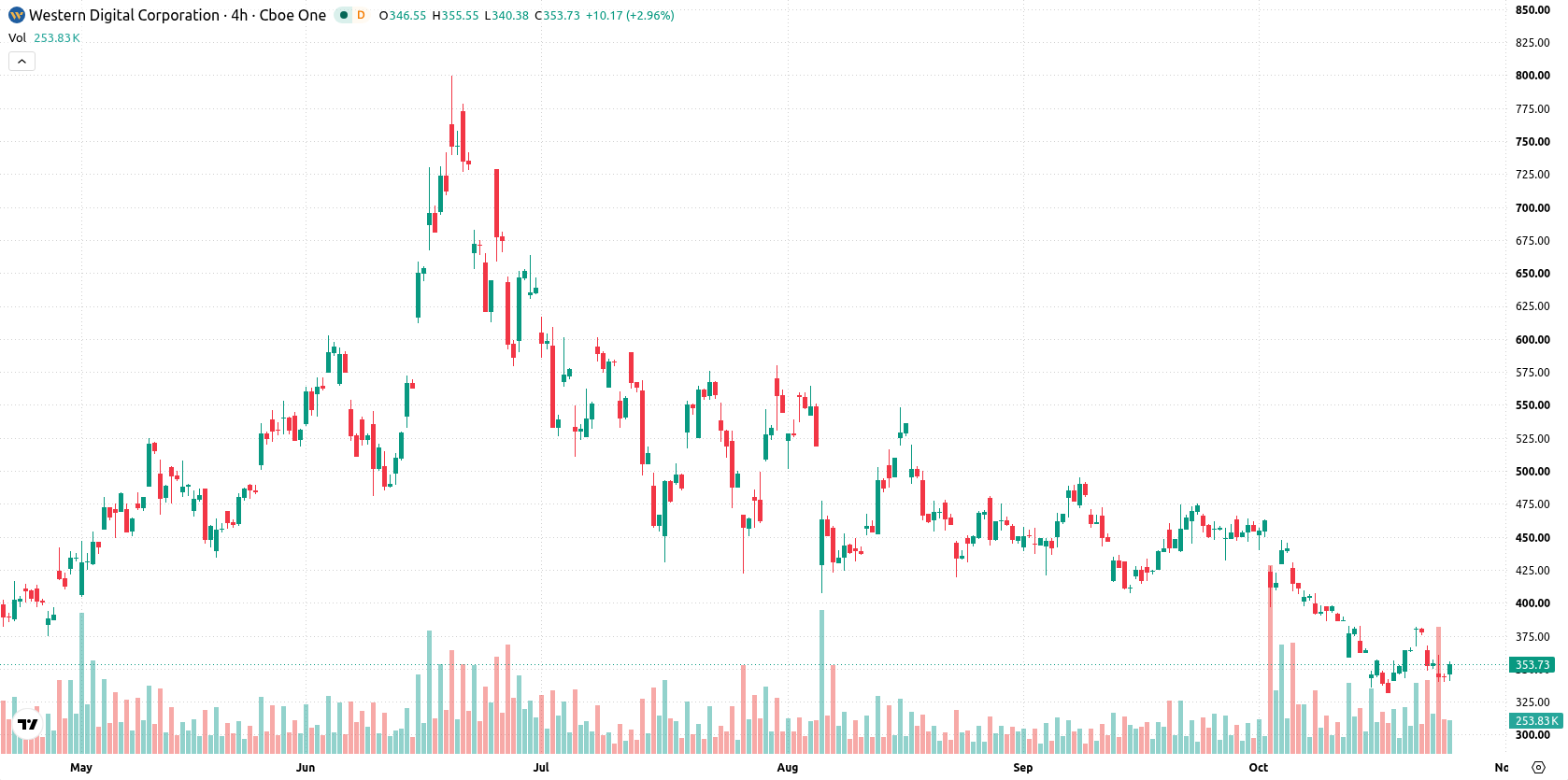 Western Digital Corporation asset chart