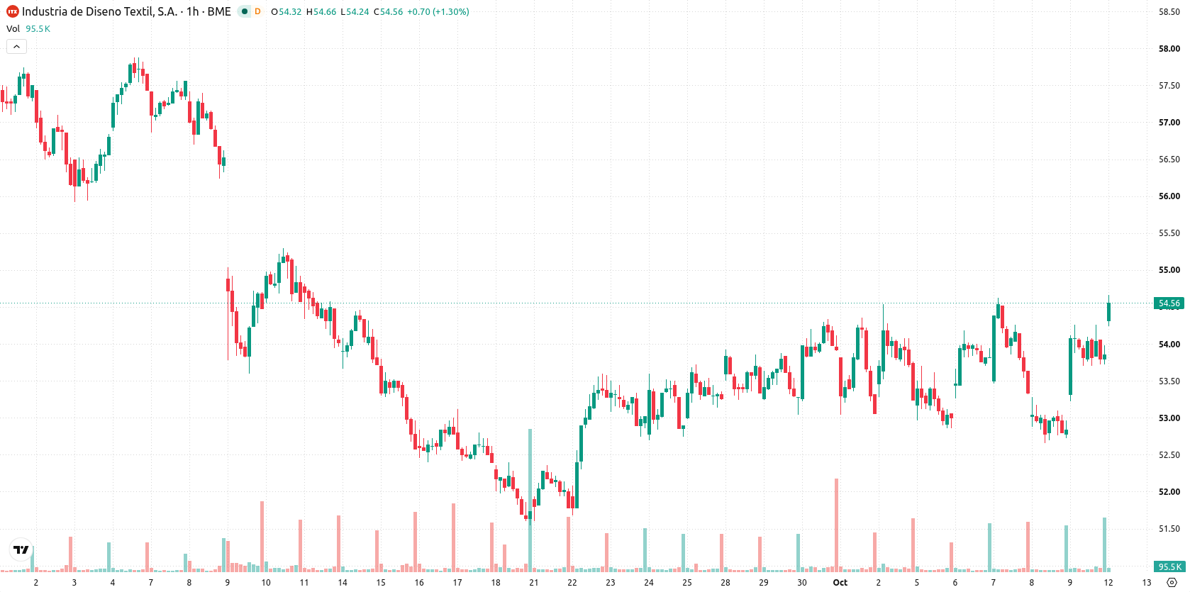 Inditex asset chart