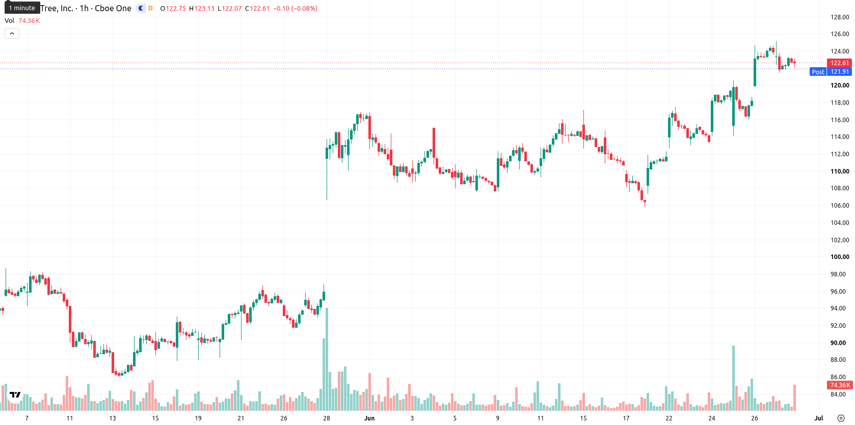 Dollar Tree Inc asset chart