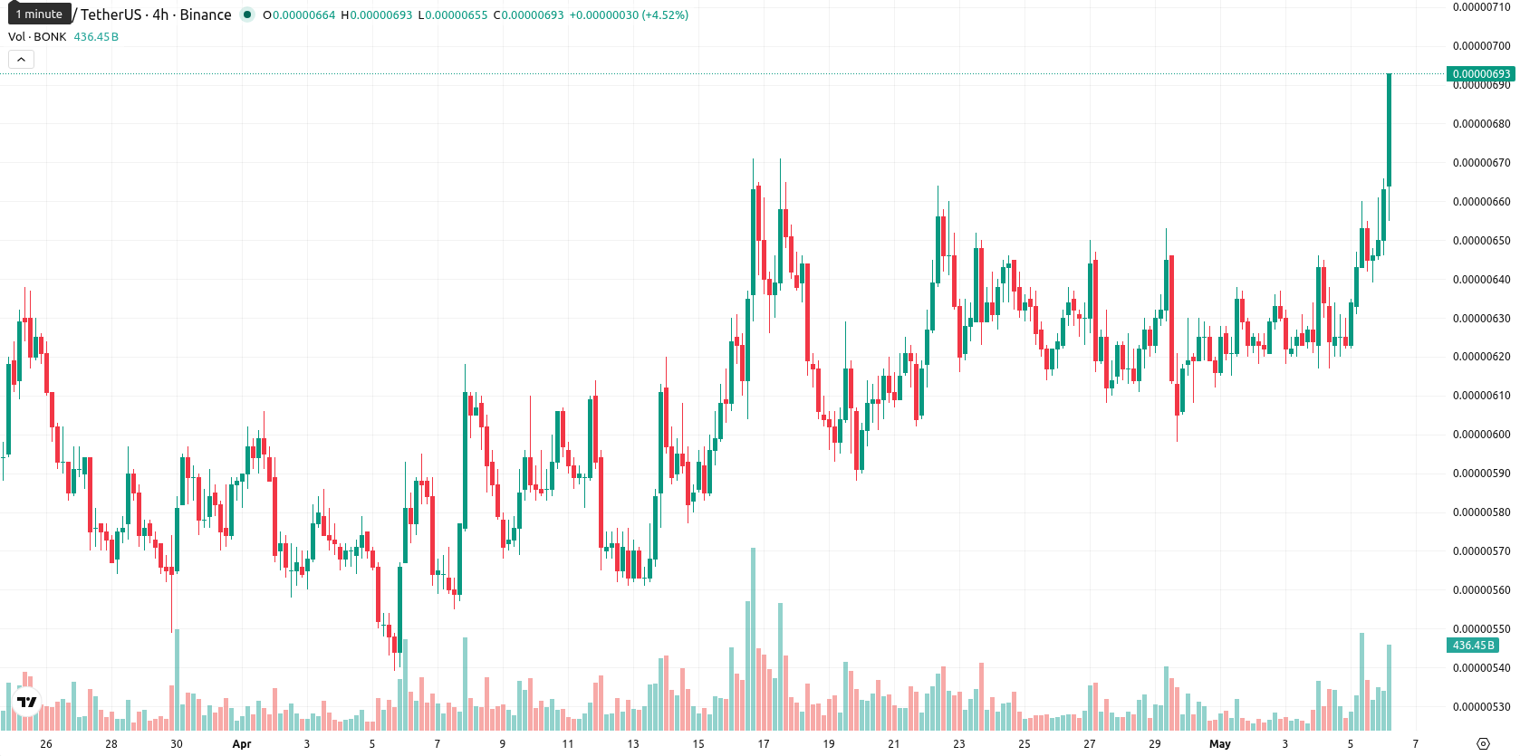 Bonk asset chart