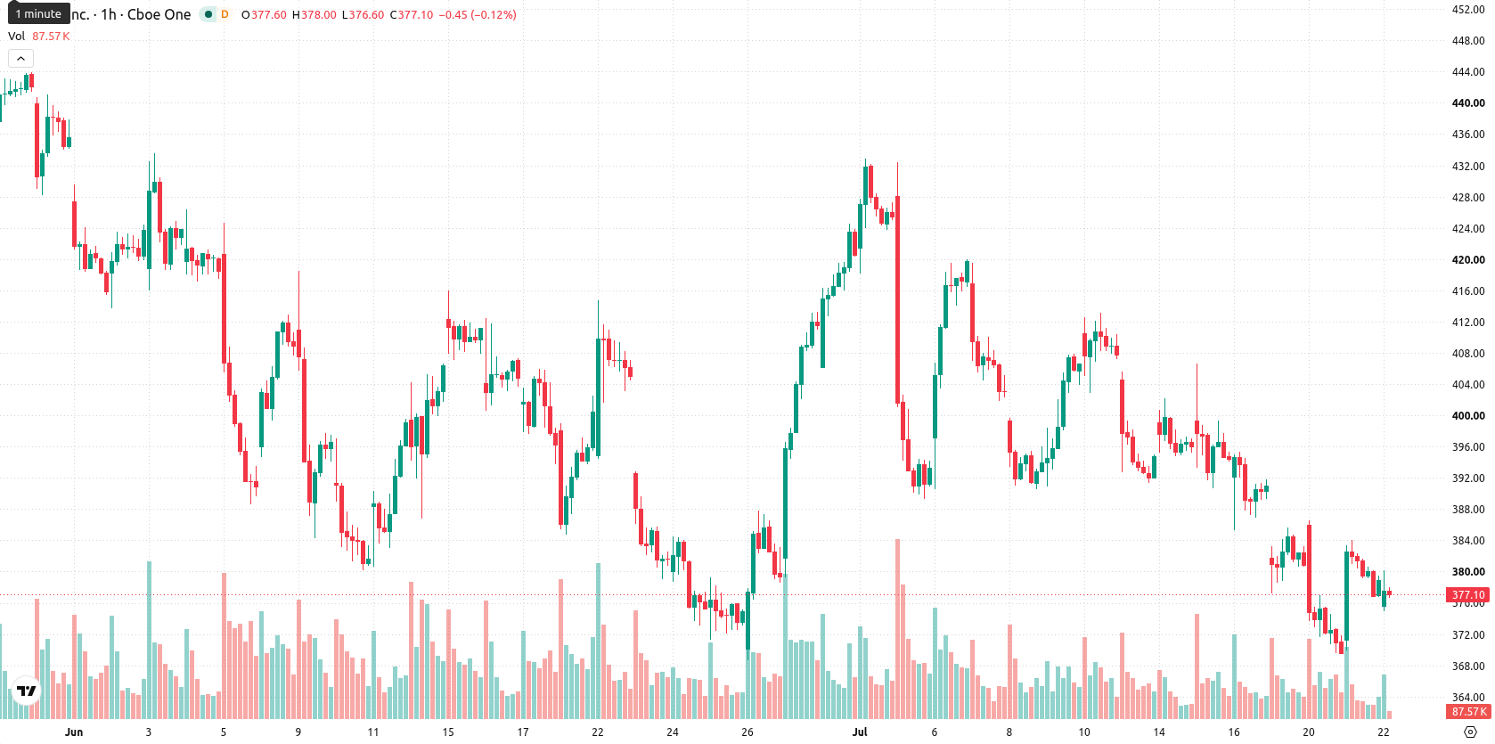 Tesla Inc. asset chart