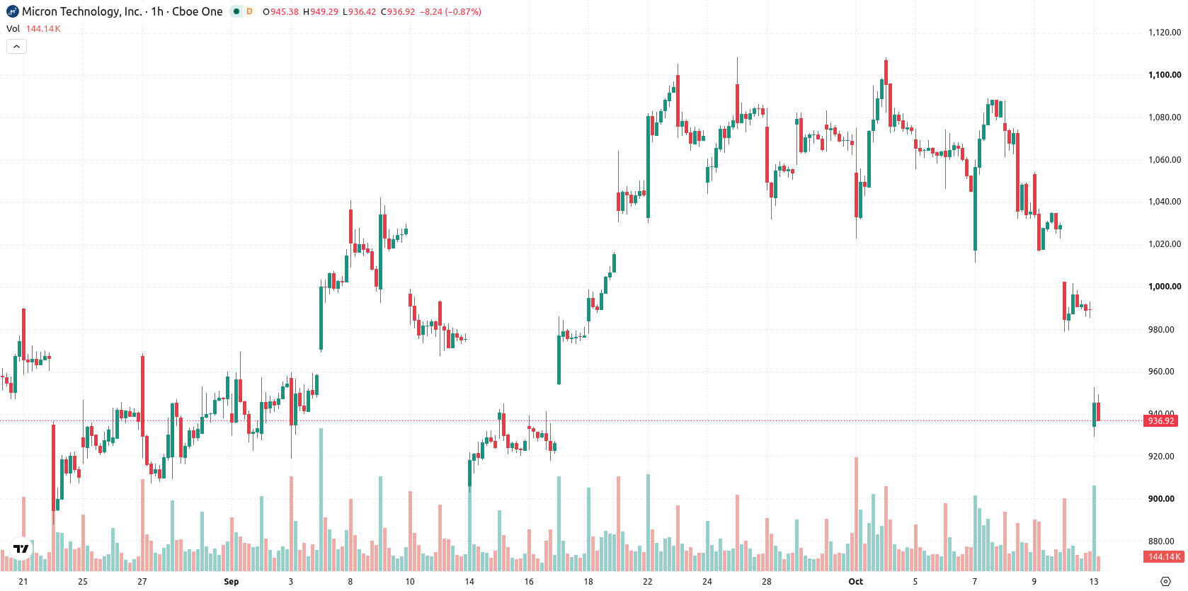 Micron Technology asset chart