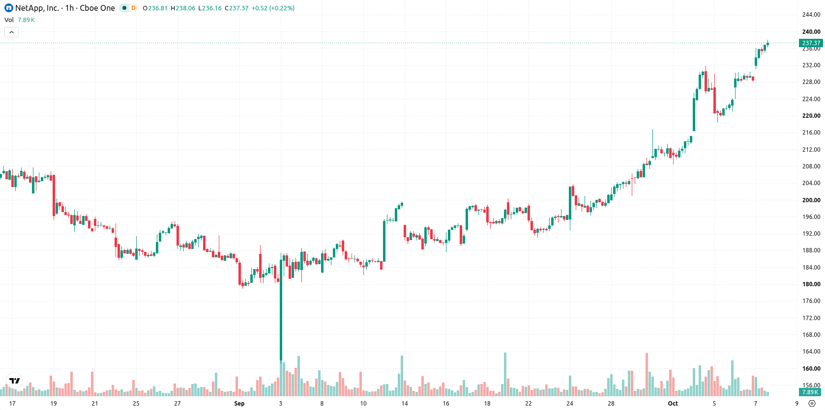 NetApp Inc asset chart