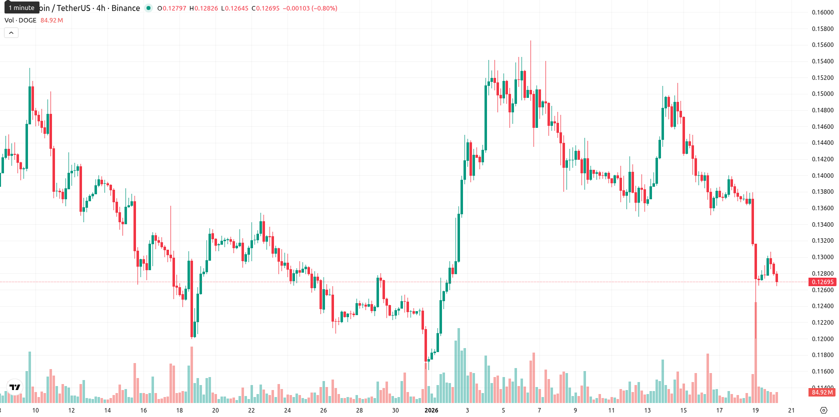 Dogecoin asset chart