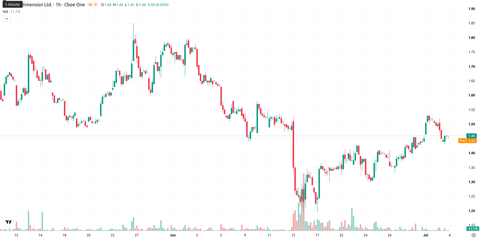 Nano Dimension Ltd. asset chart