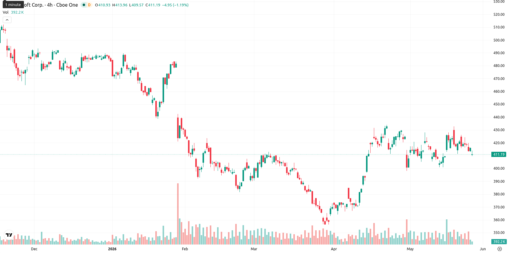 Microsoft Corp asset chart