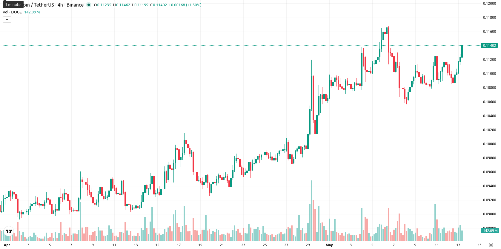 Dogecoin asset chart