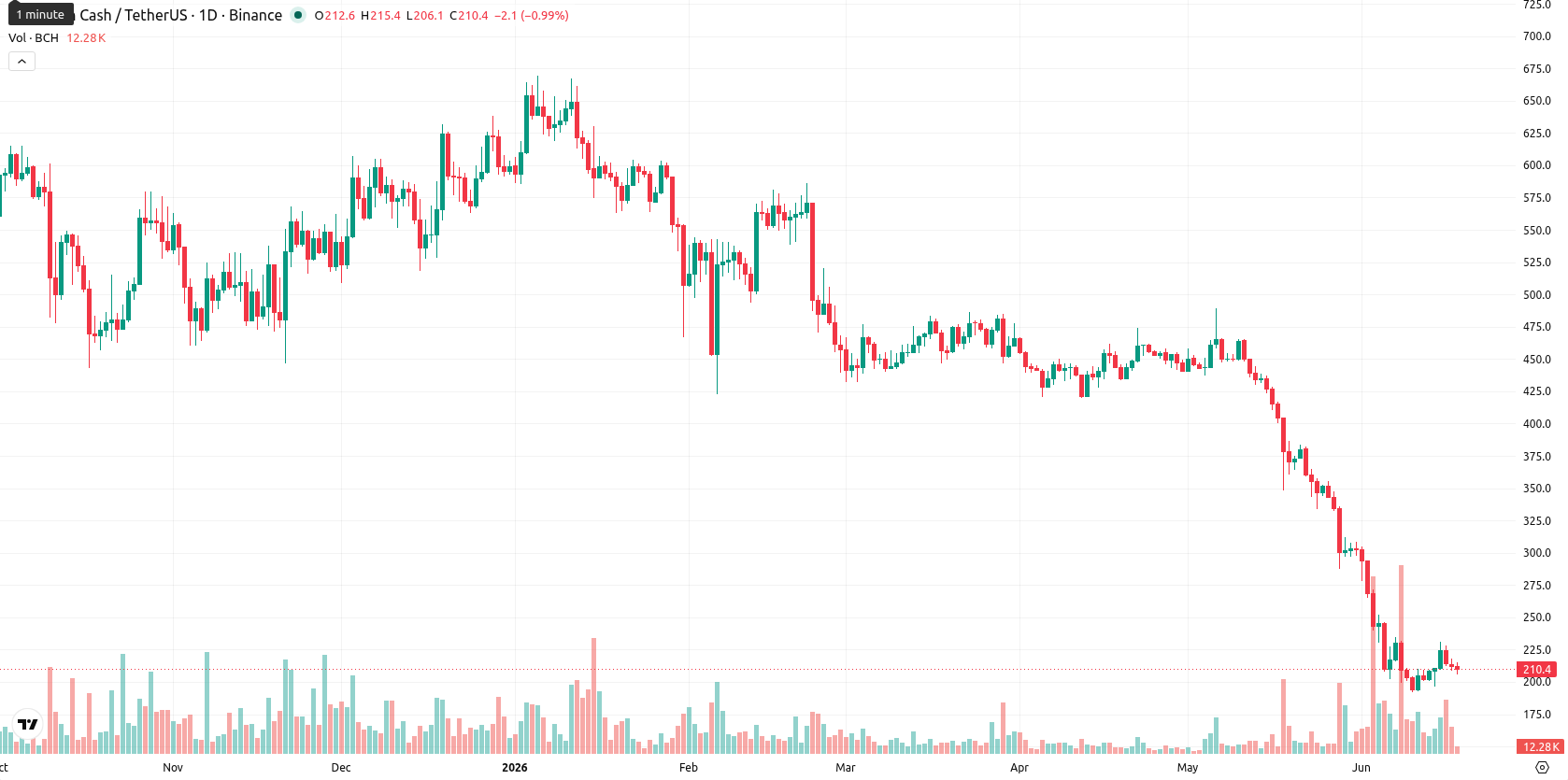 Bitcoin Cash asset chart