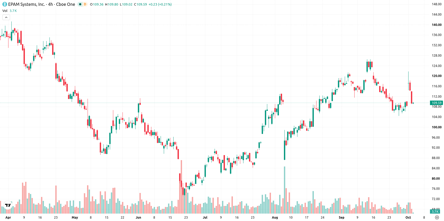 EPAM Systems asset chart