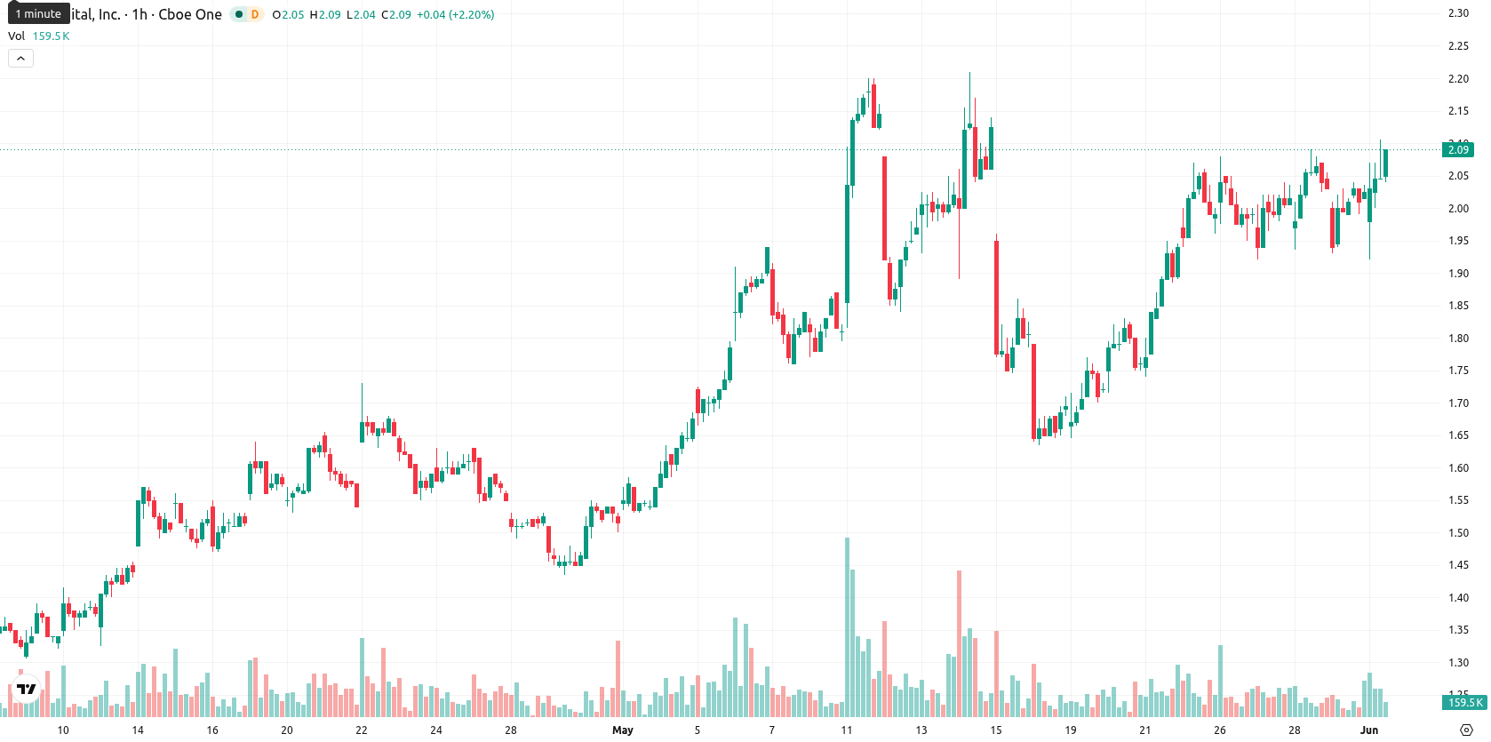 Bit Digital Inc. asset chart