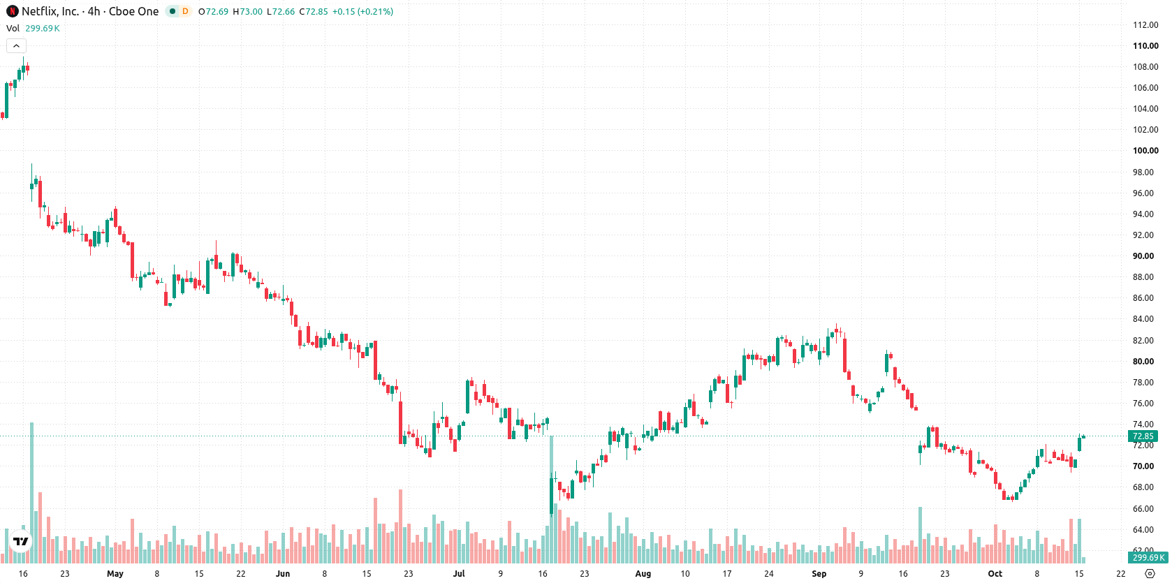 Netflix Inc asset chart