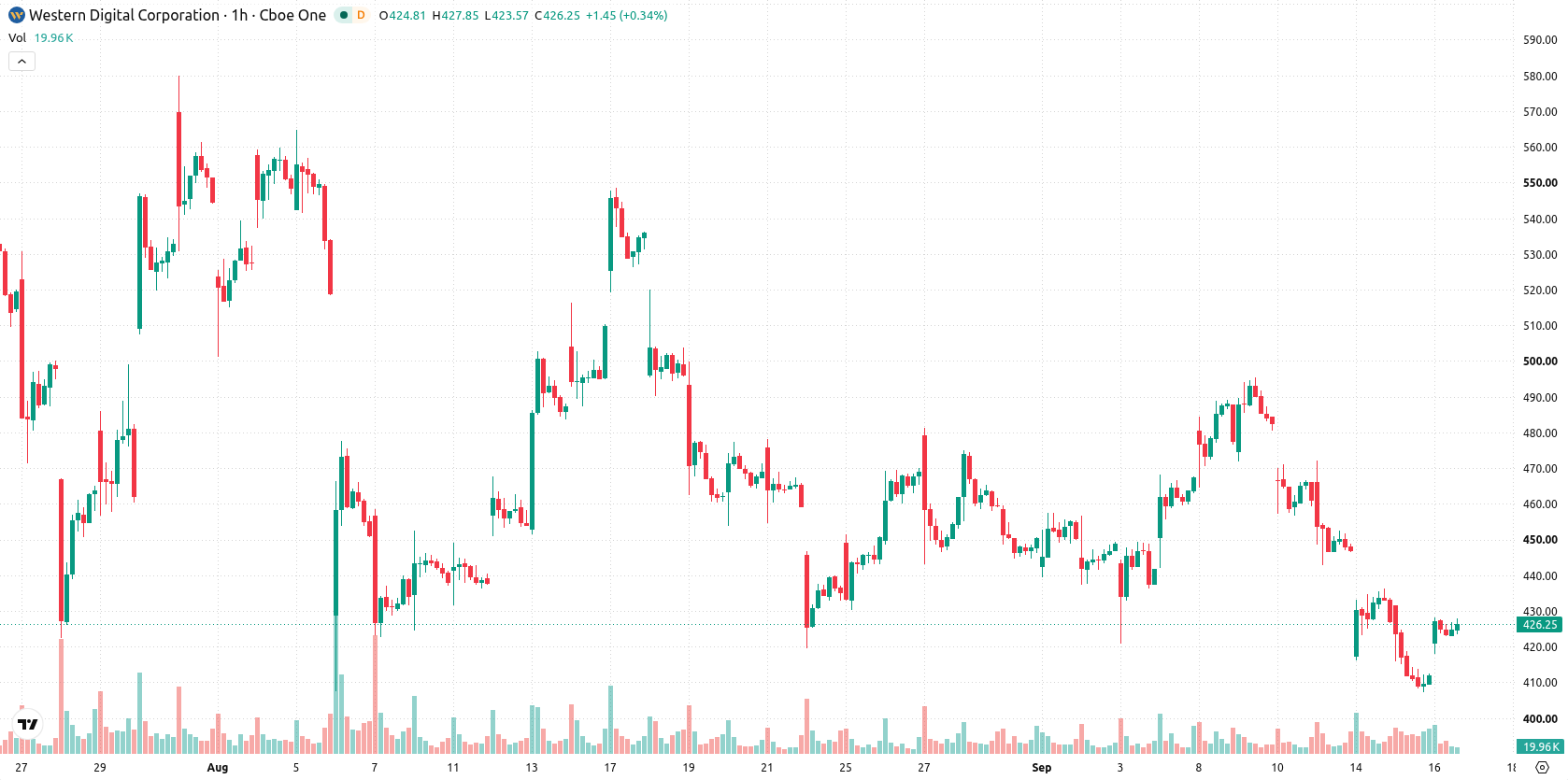 Western Digital Corporation asset chart