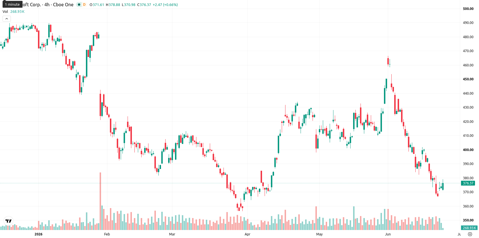 Microsoft Corp asset chart