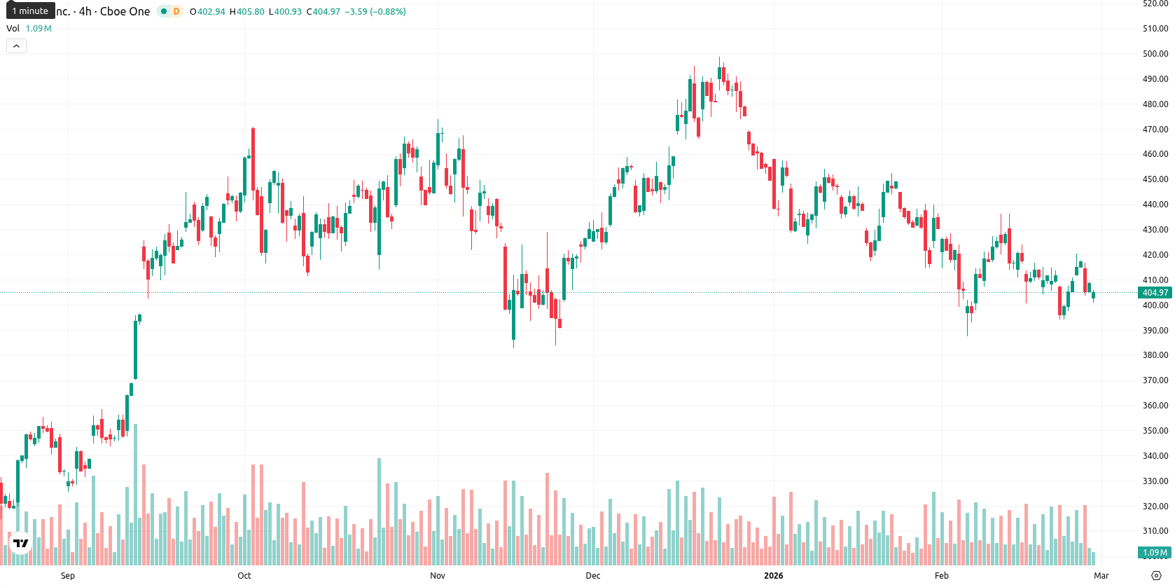 Tesla Inc. asset chart