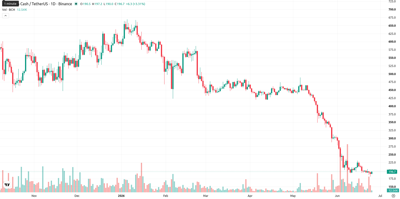 Bitcoin Cash asset chart