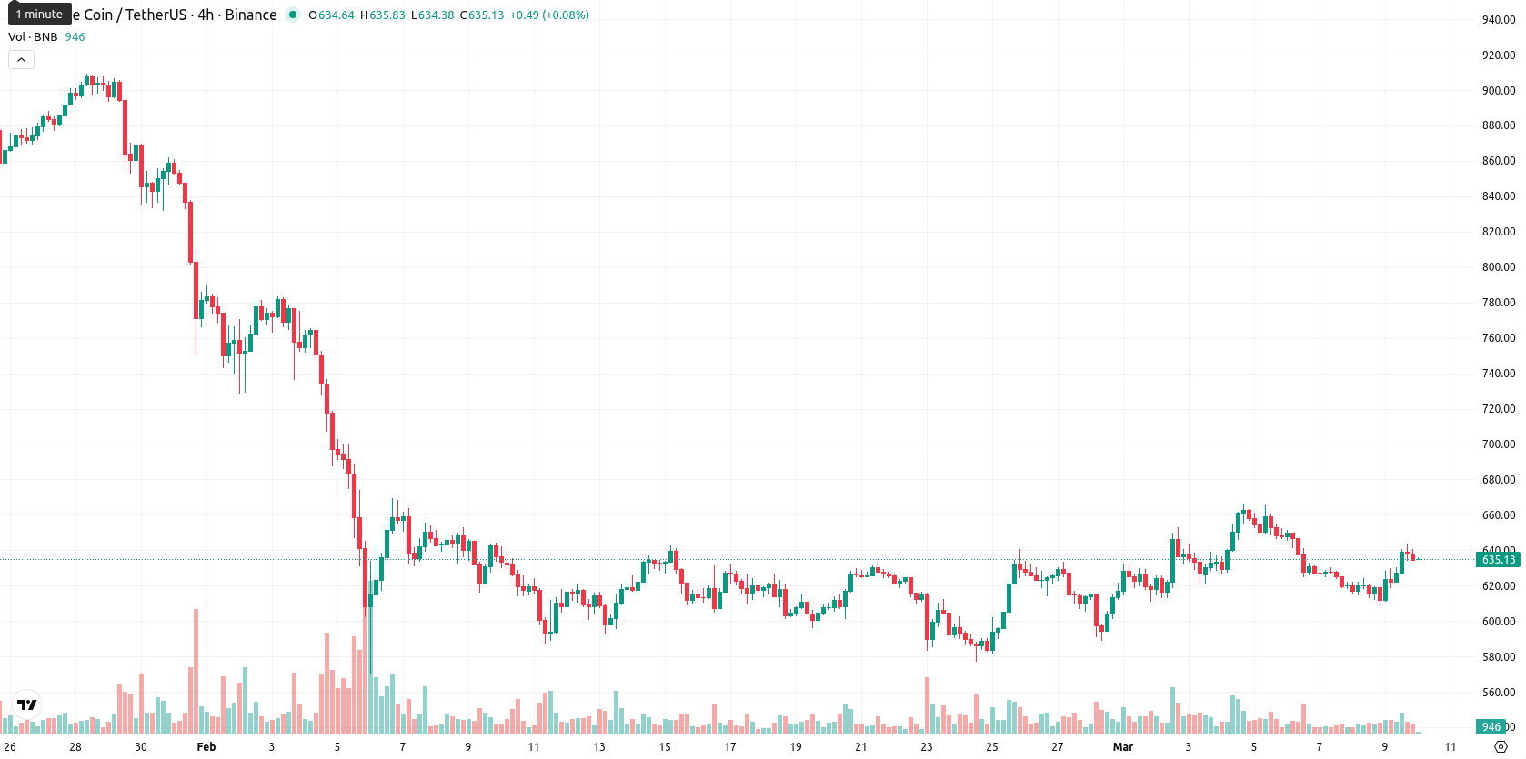 Binance Coin asset chart