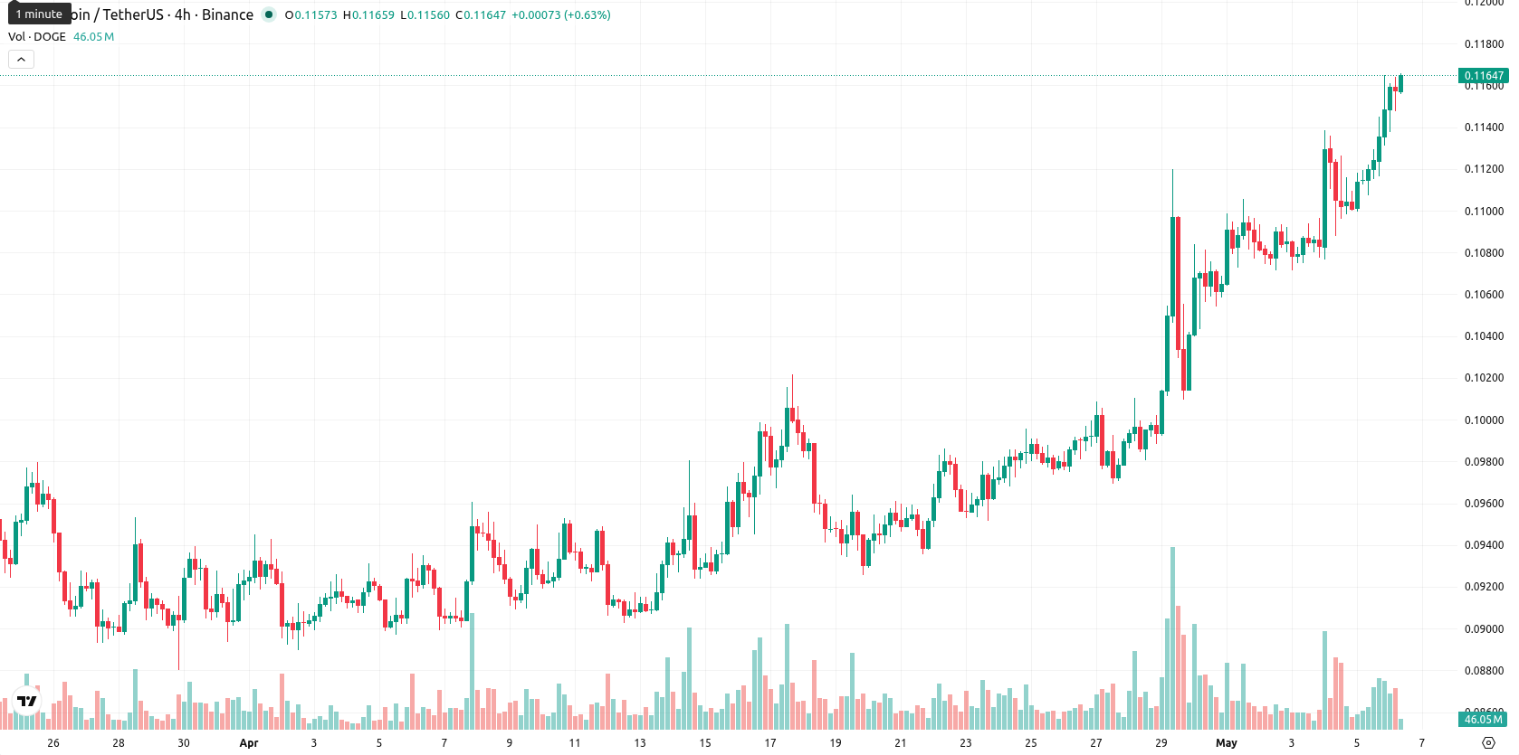Dogecoin asset chart