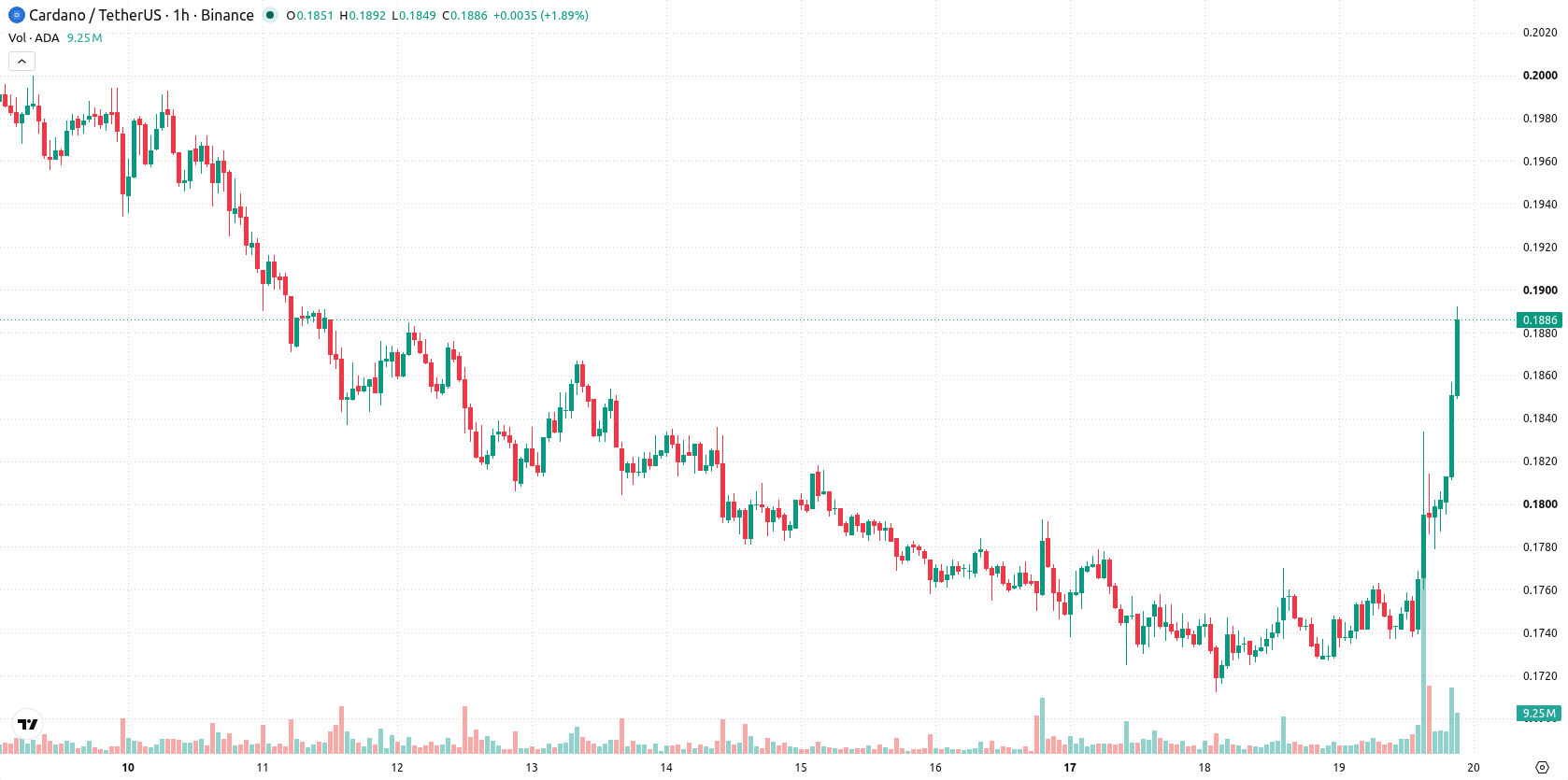 Cardano asset chart