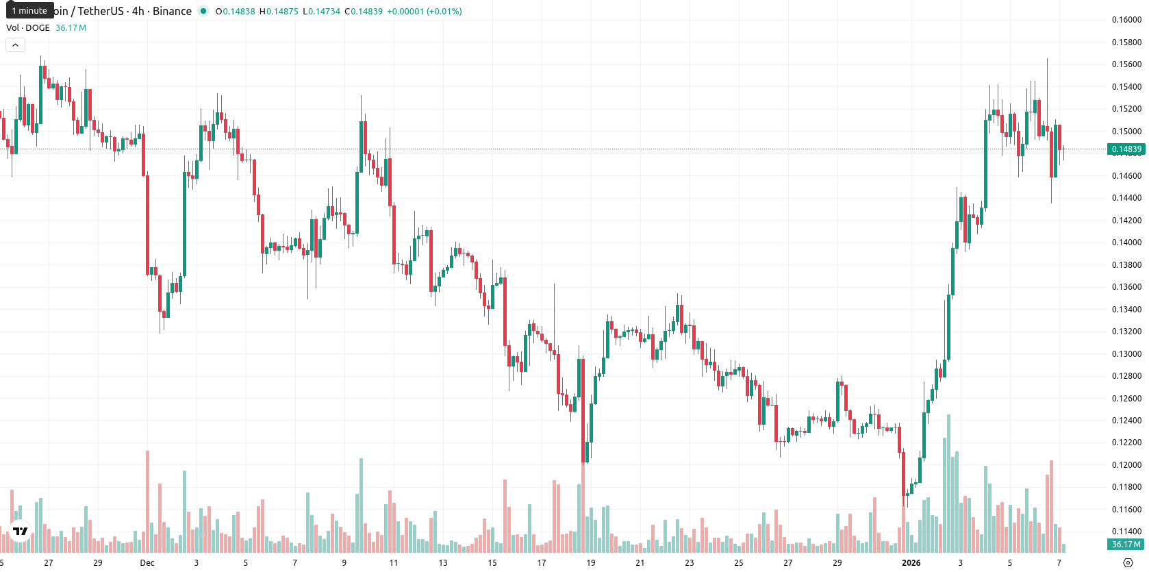 Dogecoin asset chart